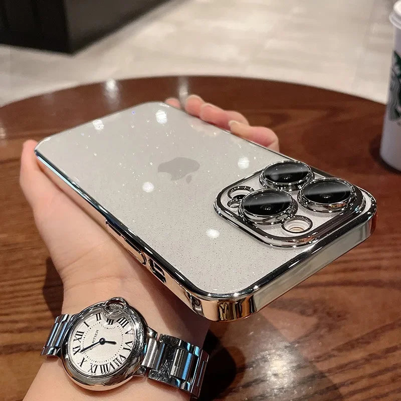 Glitter Transparent iPhone Case