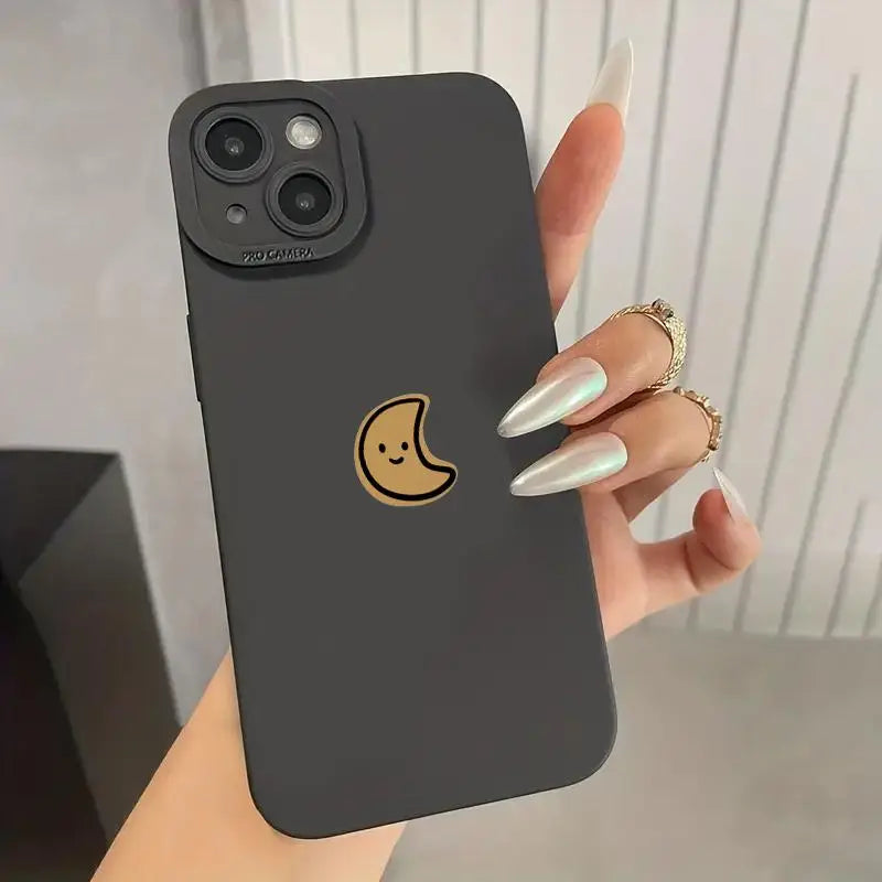 Minimalist Cartoon Sun Moon Phone Case