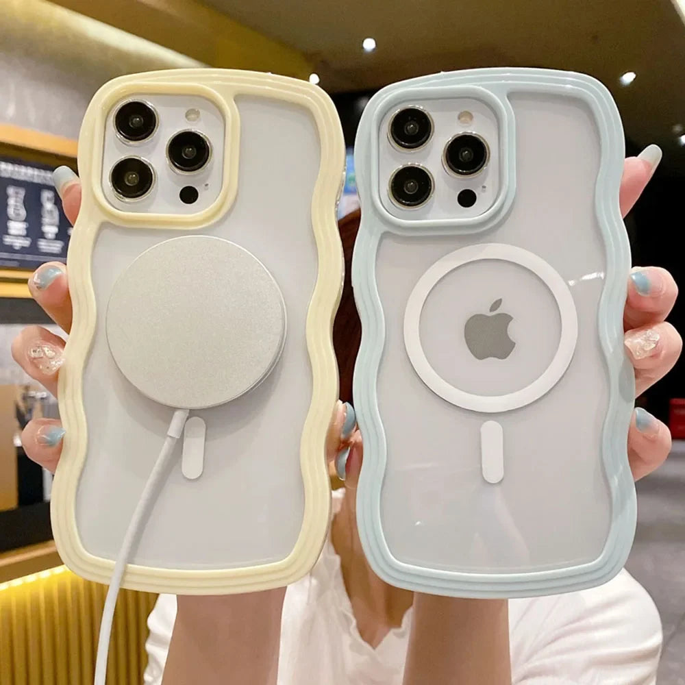 Candy Wavy Frame MagSafe iPhone Case