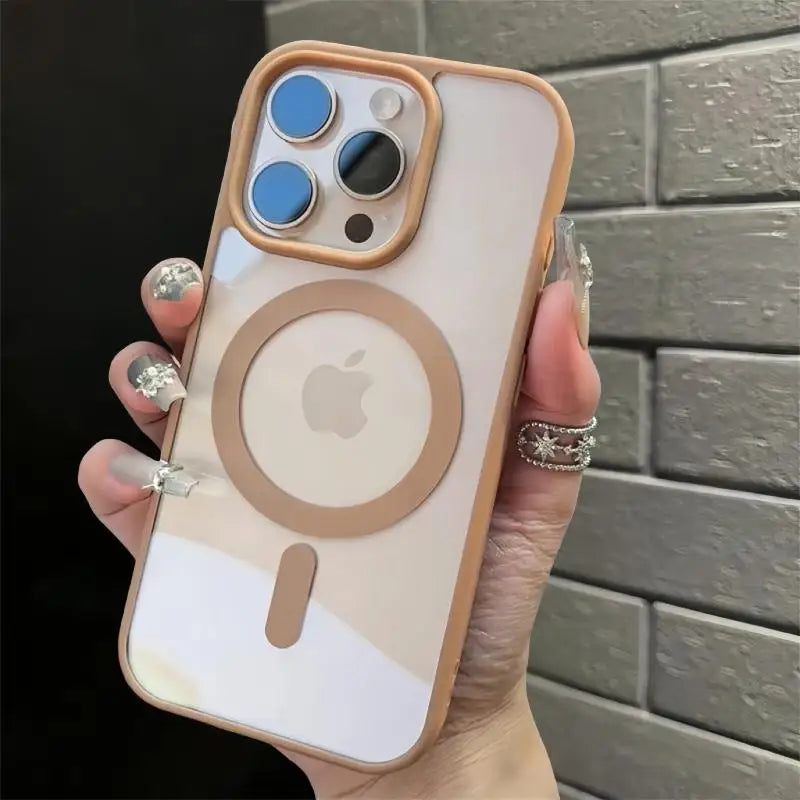 Black Transparent Magsafe iPhone Case