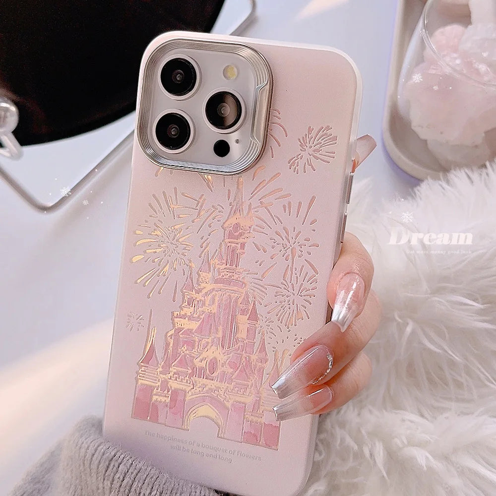 Pink Glitter Castle iPhone Case