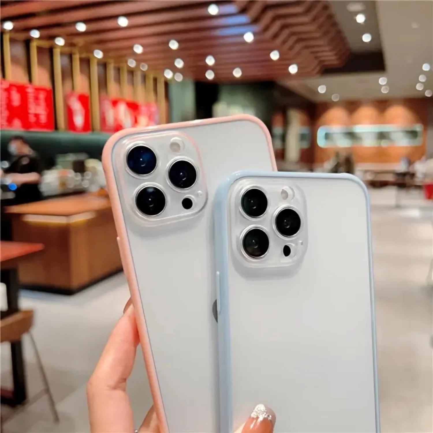 Frosted Transparent Shockproof Case