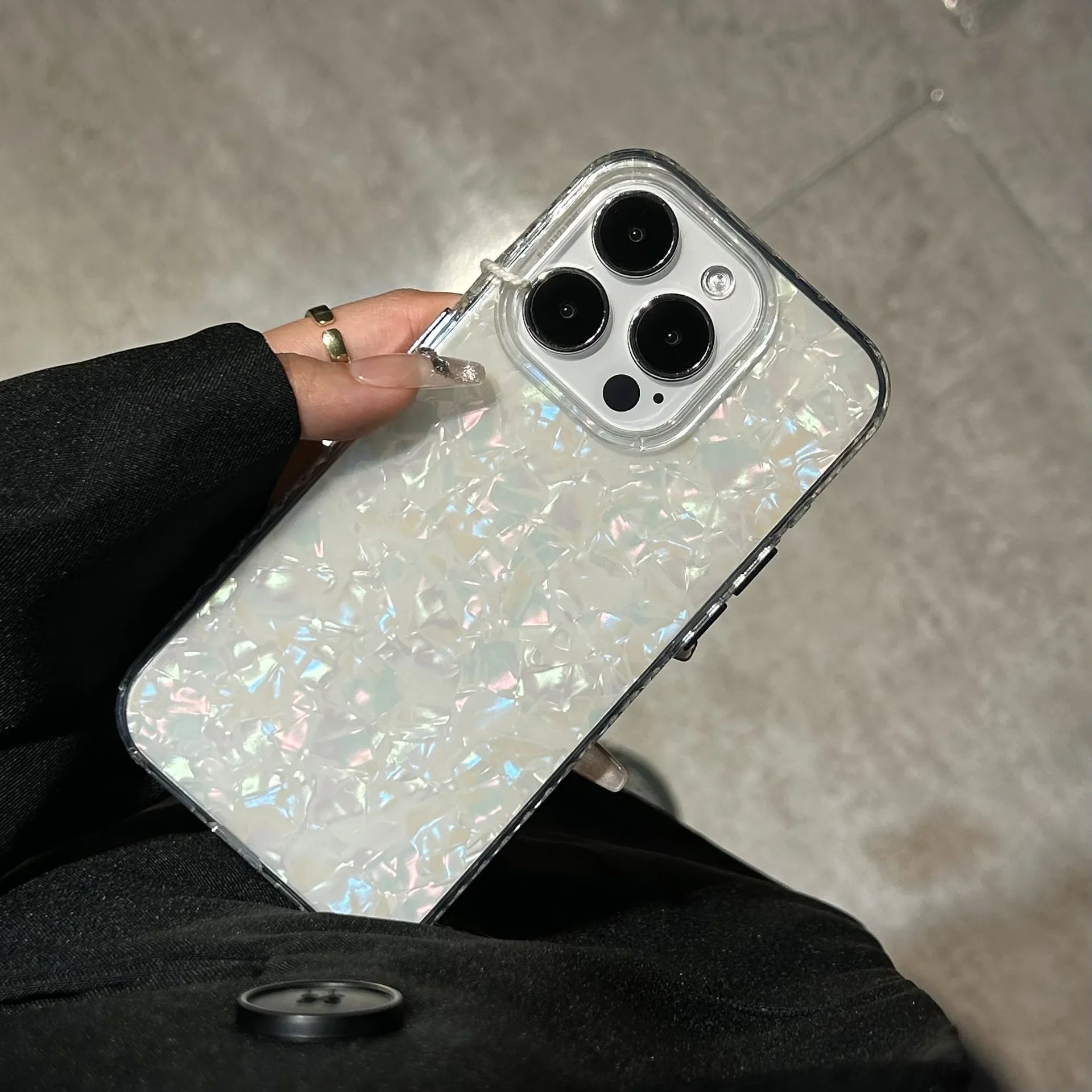 Glitter Shell Pattern iPhone Case