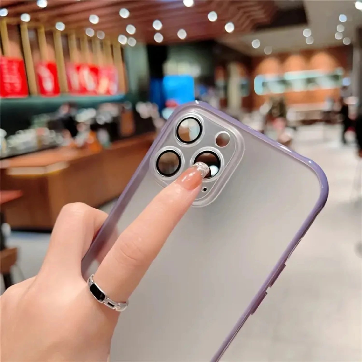 Frosted Transparent Shockproof Case