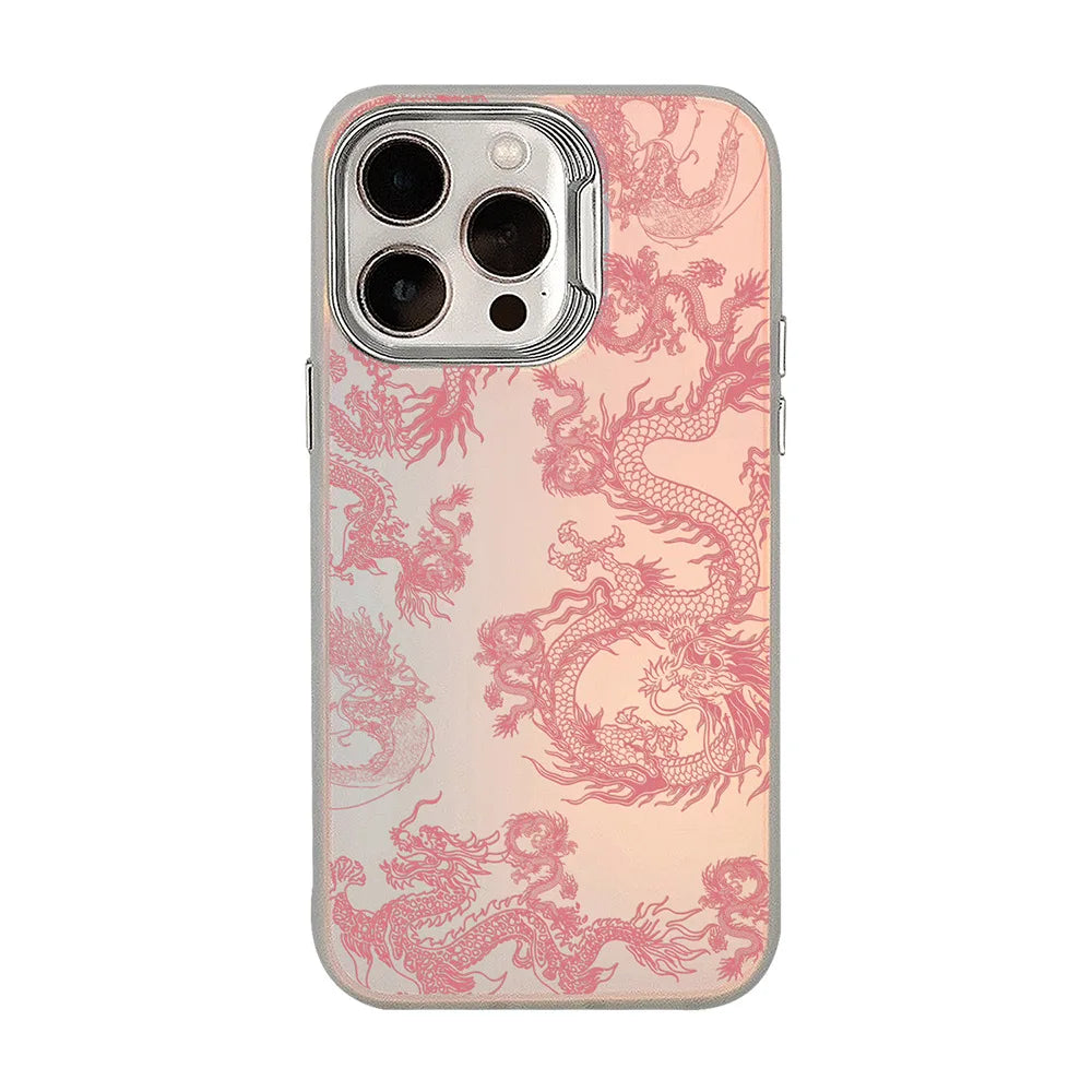 Cartoon Pink Dragon iPhone Case