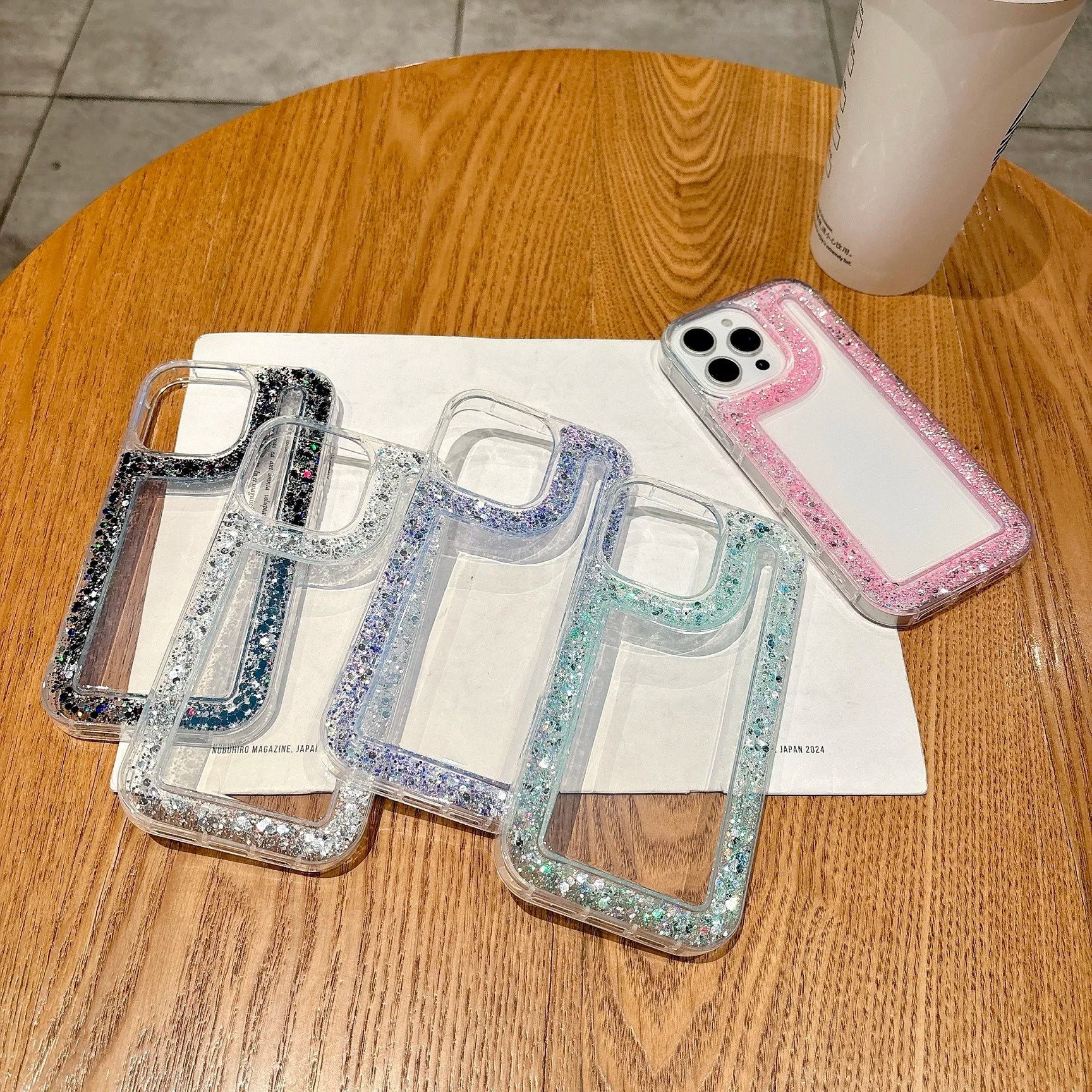 Silicone Bling Powder iPhone Case