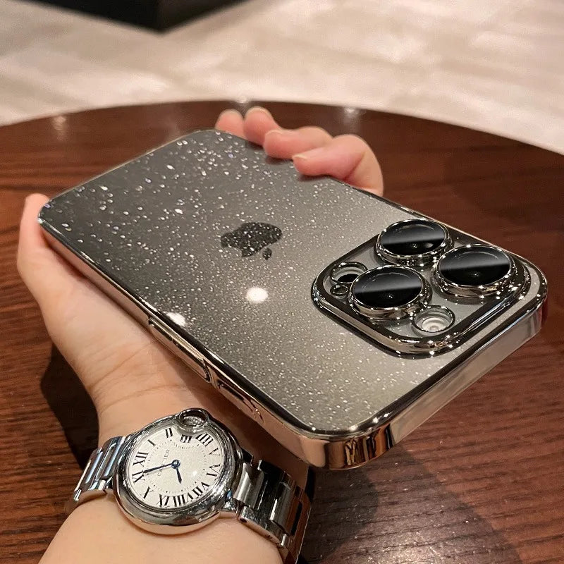 Glitter Transparent iPhone Case