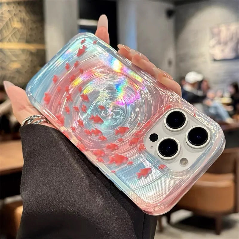 Blue Ocean Ripple iPhone Case