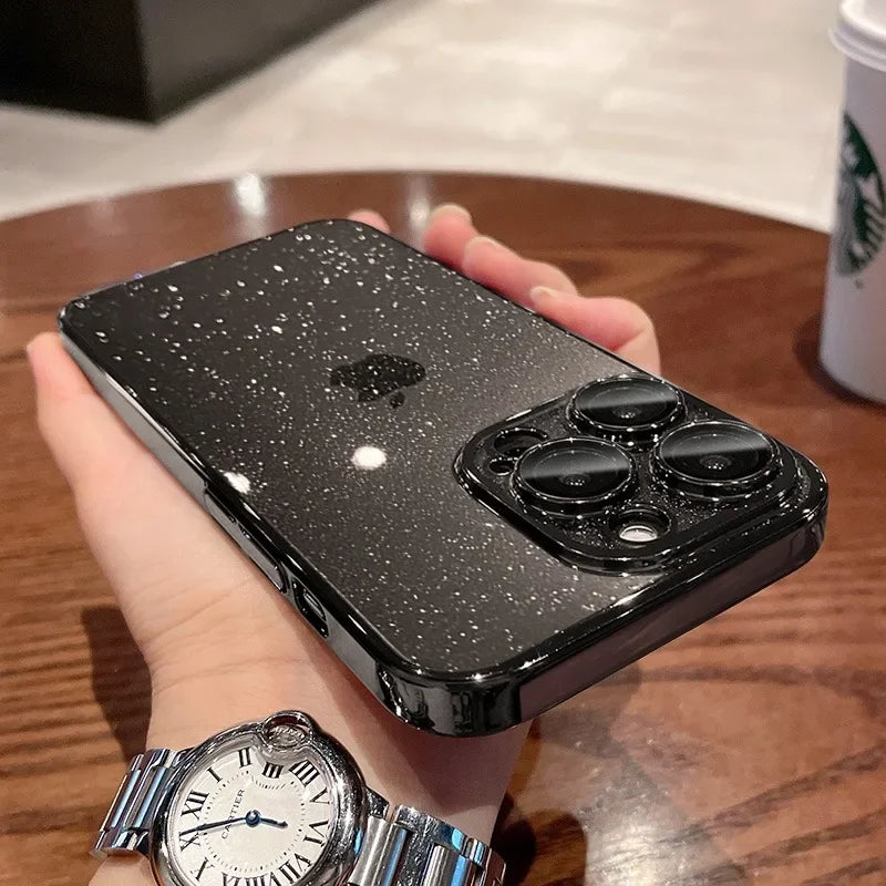 Glitter Transparent iPhone Case