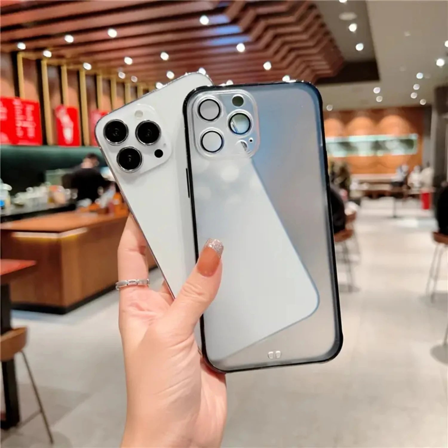 Frosted Transparent Shockproof Case