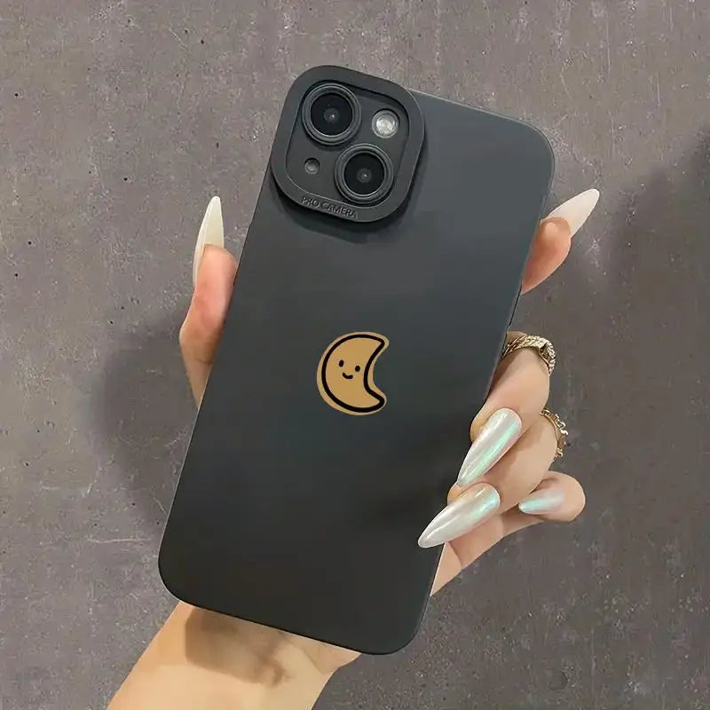Minimalist Cartoon Sun Moon Phone Case