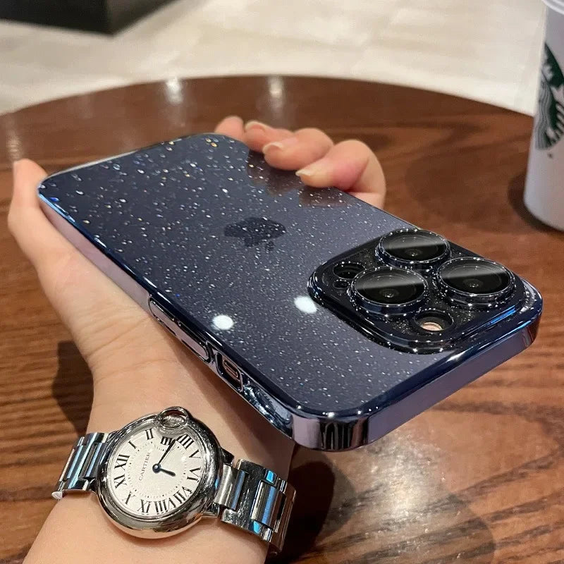 Glitter Transparent iPhone Case