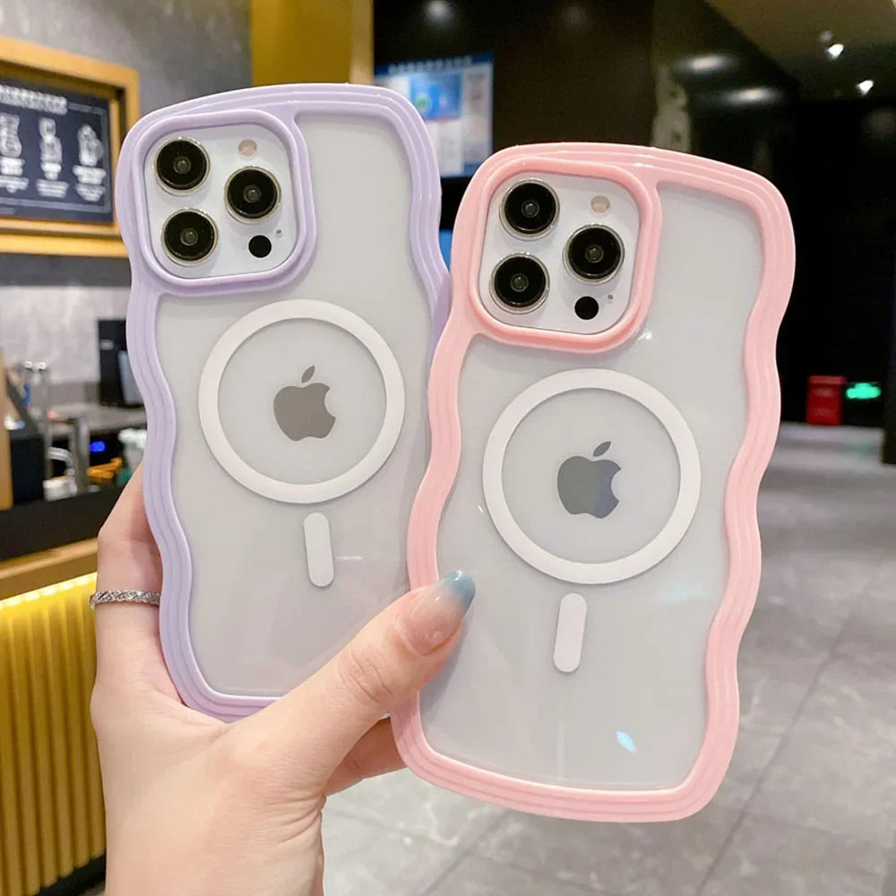 Candy Wavy Frame MagSafe iPhone Case