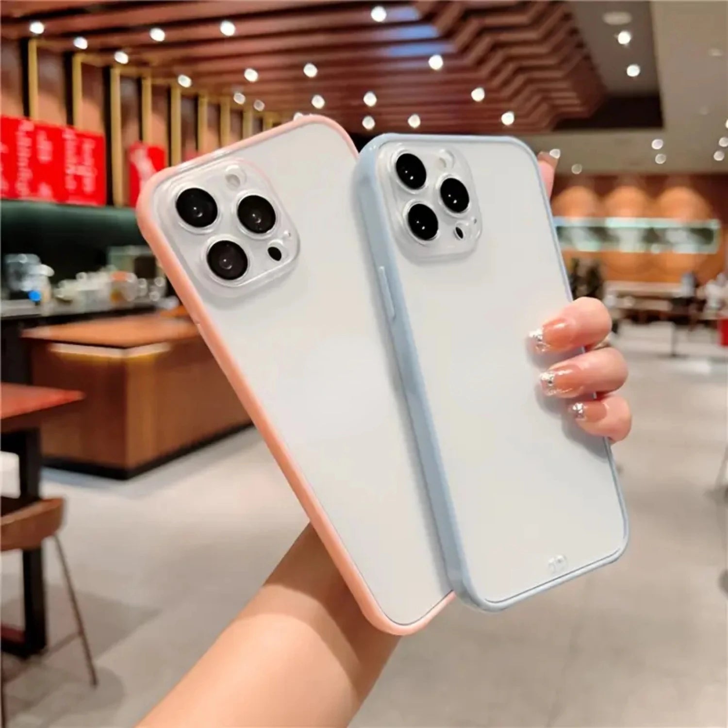 Frosted Transparent Shockproof Case