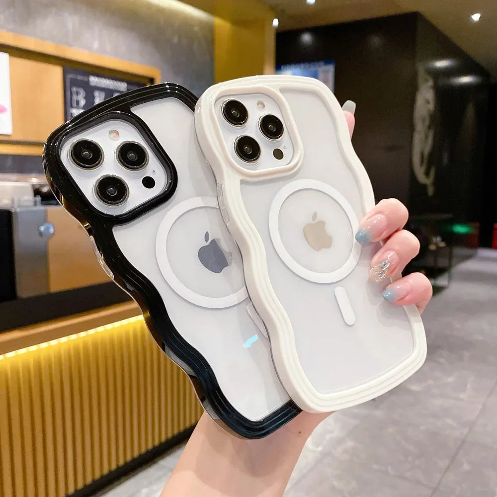Candy Wavy Frame MagSafe iPhone Case