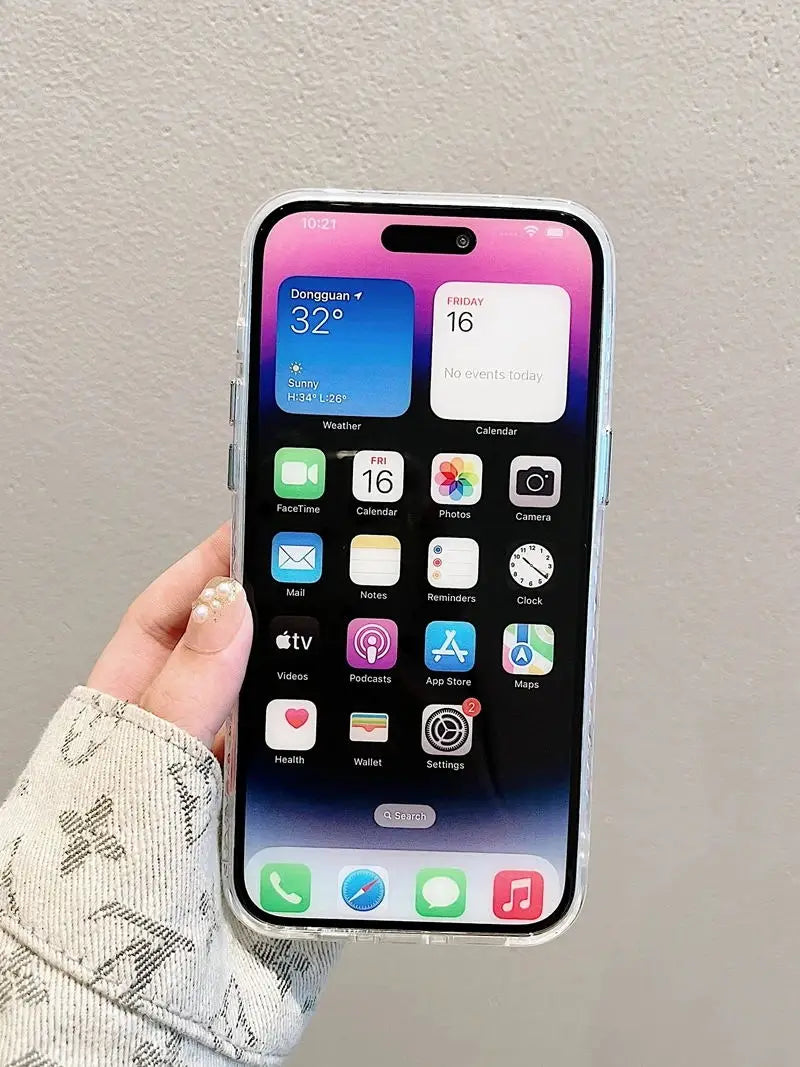 Flowers Glitter iPhone Case