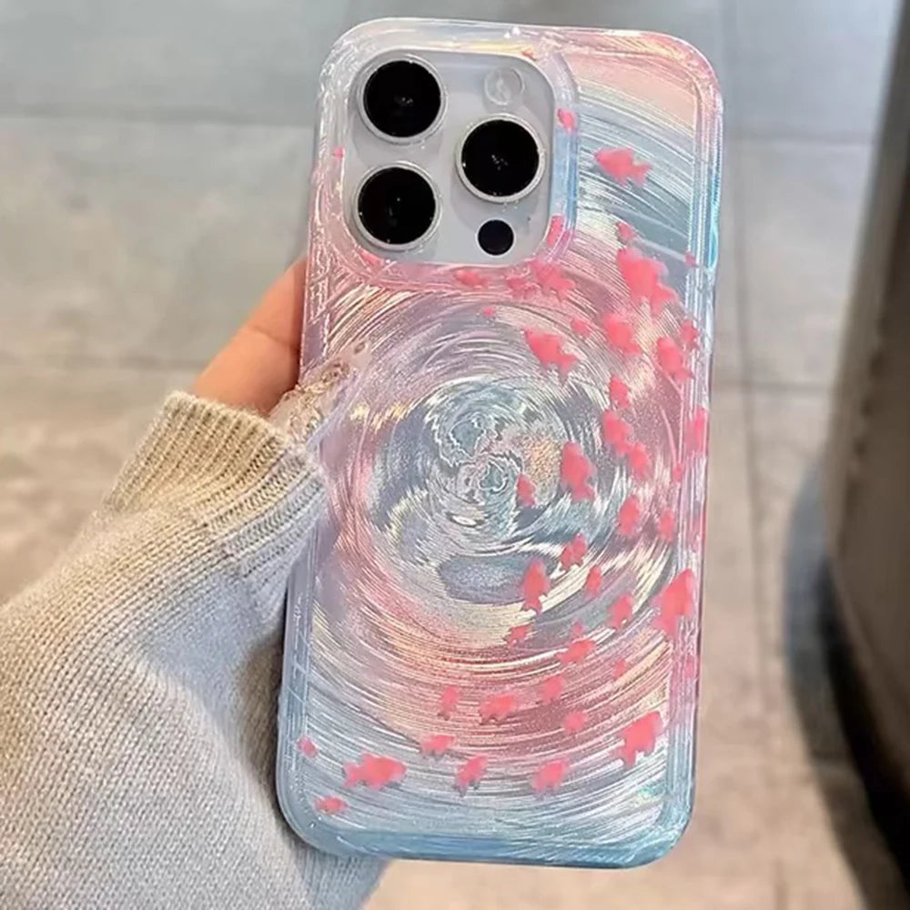 Blue Ocean Ripple iPhone Case