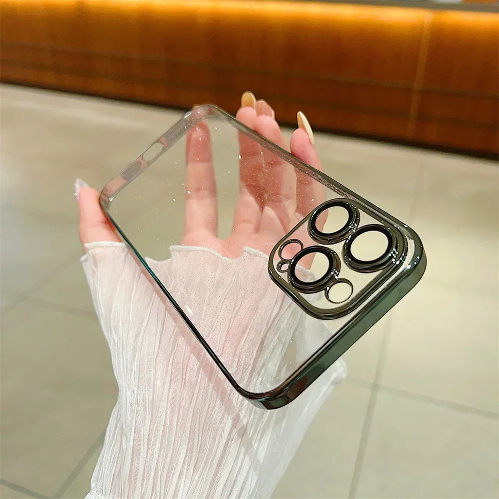 Glitter Transparent iPhone Case
