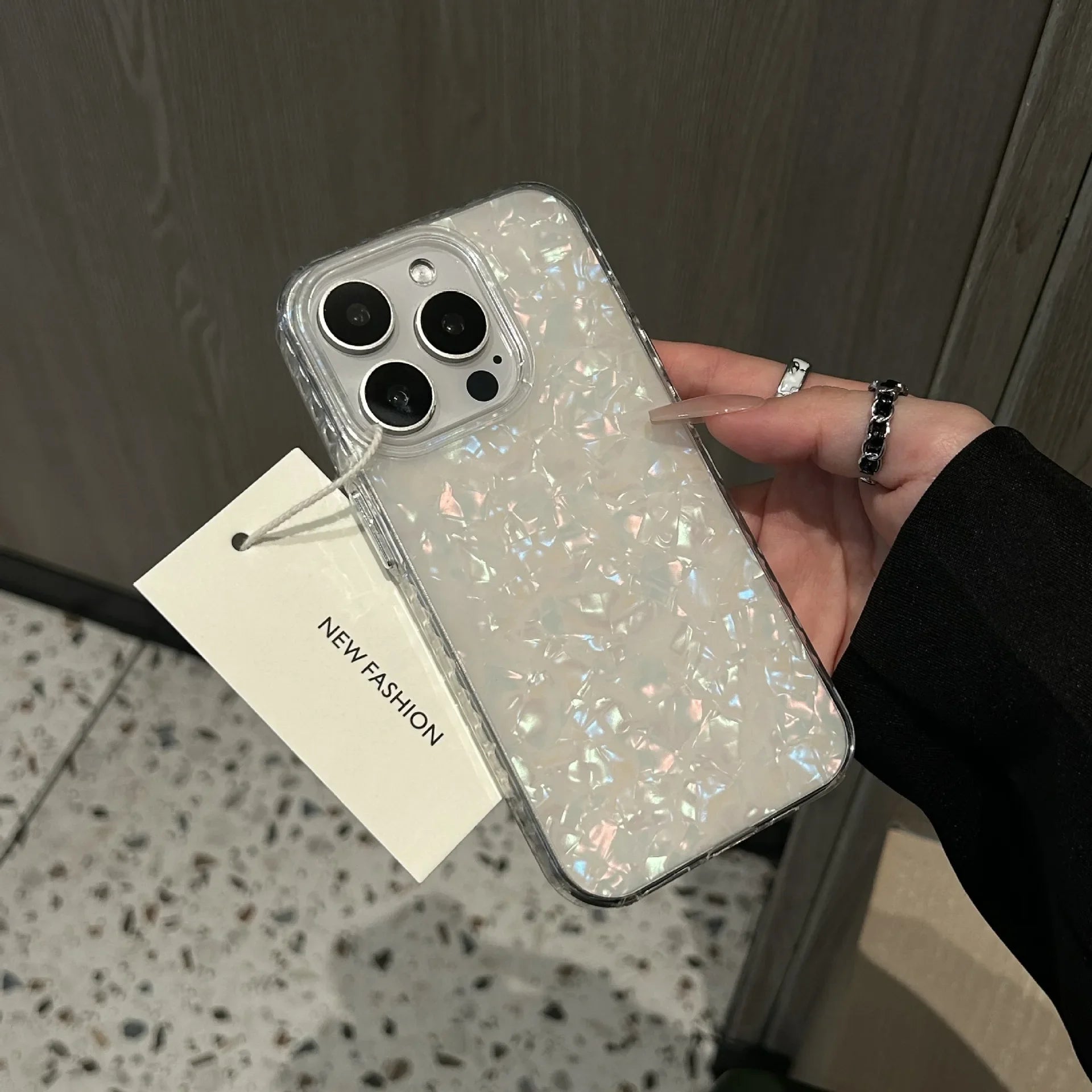 Glitter Shell Pattern iPhone Case