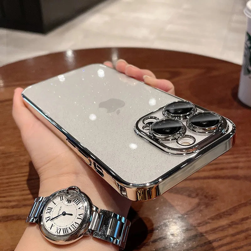 Glitter Transparent iPhone Case