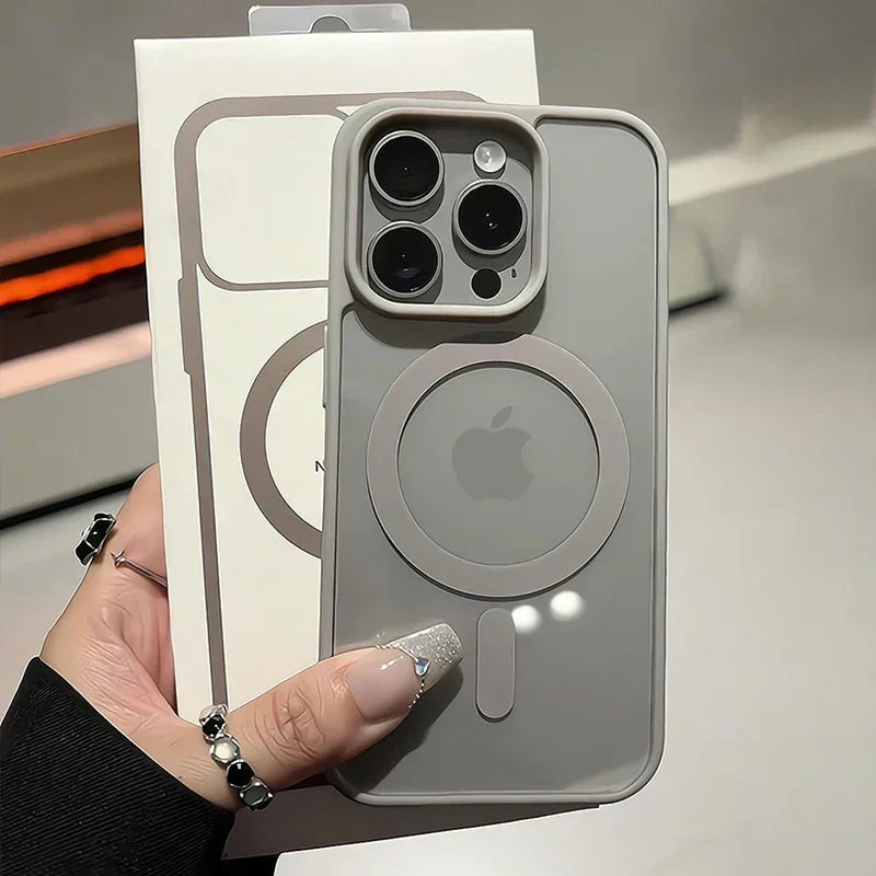 Black Transparent Magsafe iPhone Case