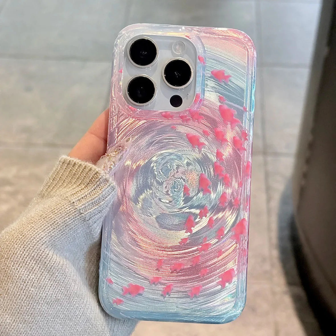 Blue Ocean Ripple iPhone Case