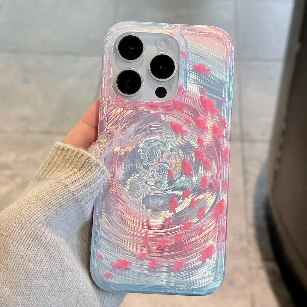 Blue Ocean Ripple iPhone Case