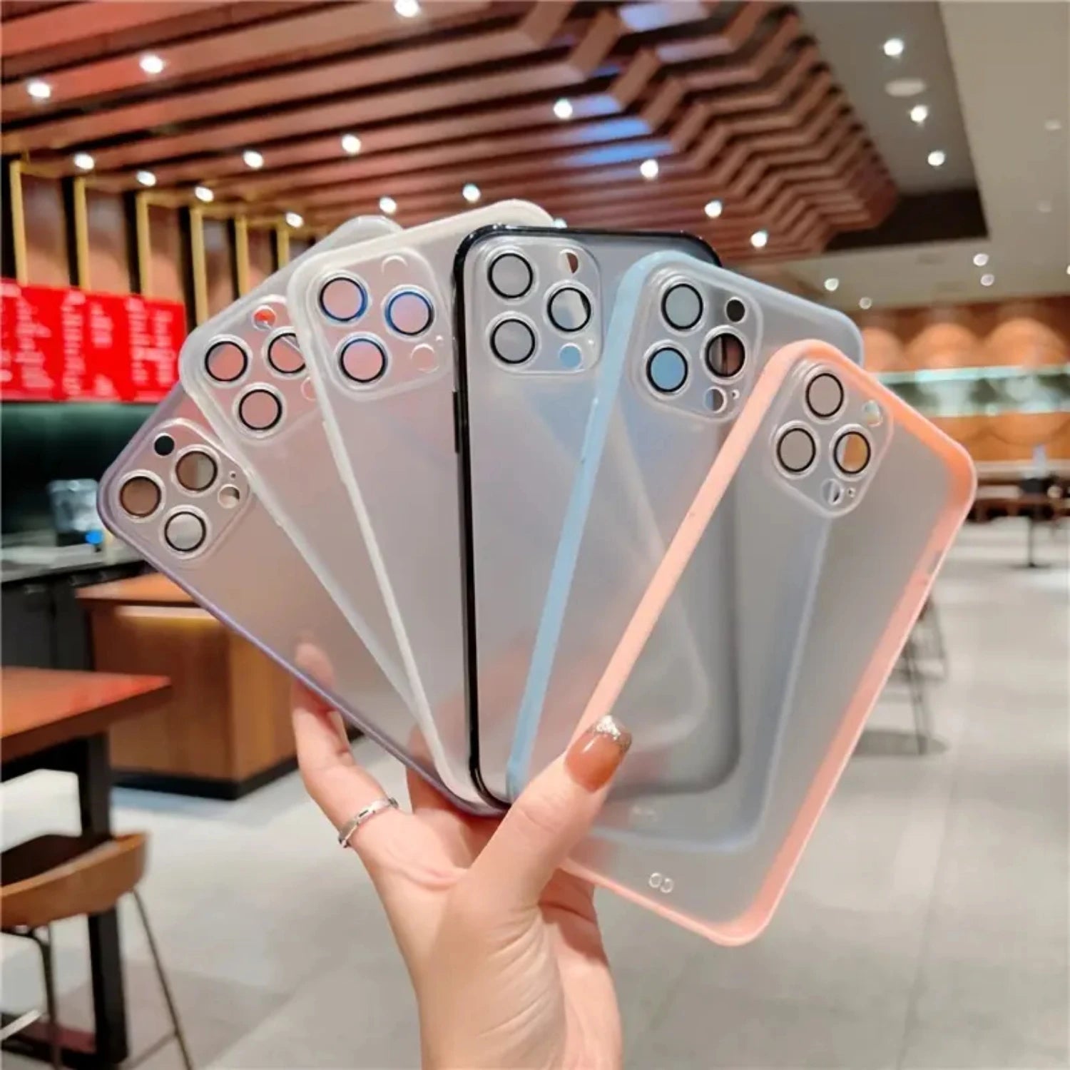 Frosted Transparent Shockproof Case