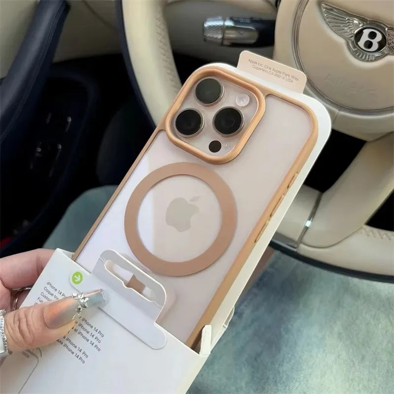 Black Transparent Magsafe iPhone Case