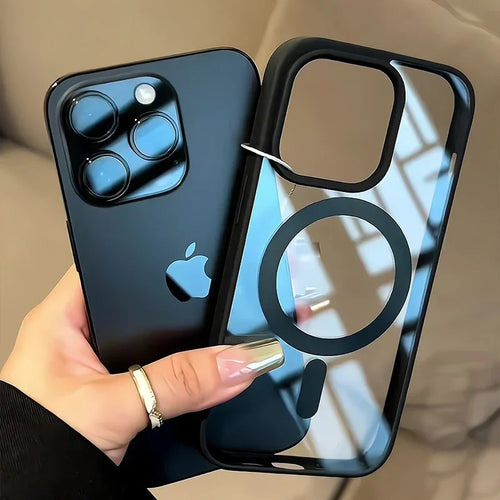 Black Transparent Magsafe iPhone Case