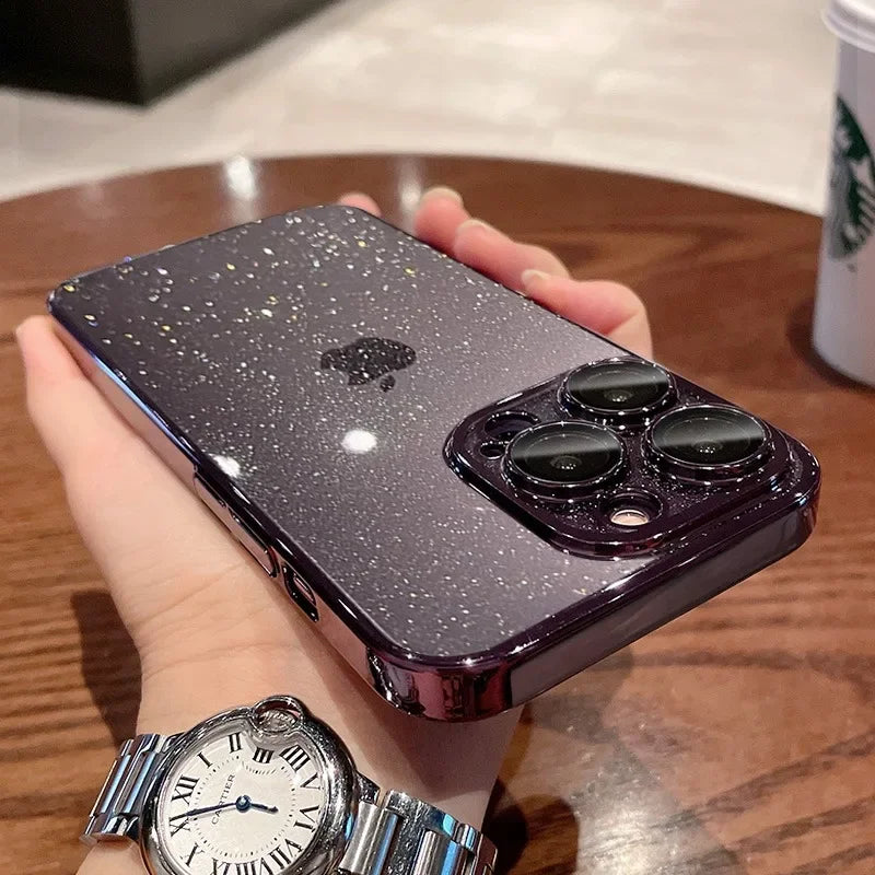 Glitter Transparent iPhone Case