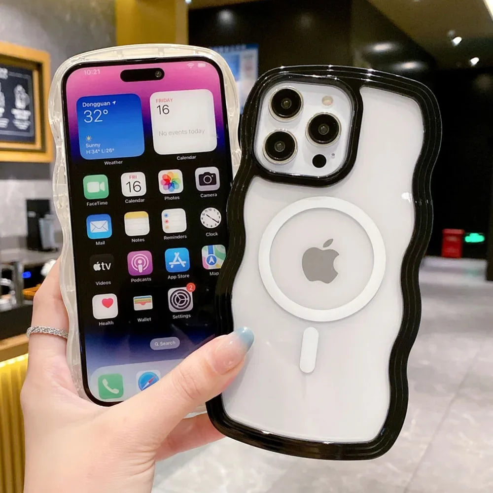 Candy Wavy Frame MagSafe iPhone Case