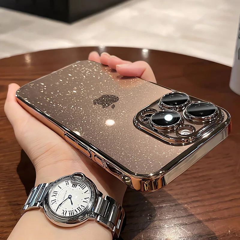 Glitter Transparent iPhone Case