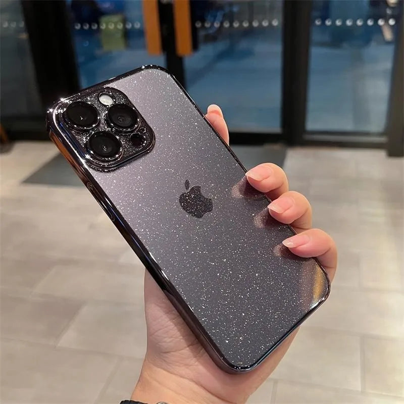 Glitter Transparent iPhone Case