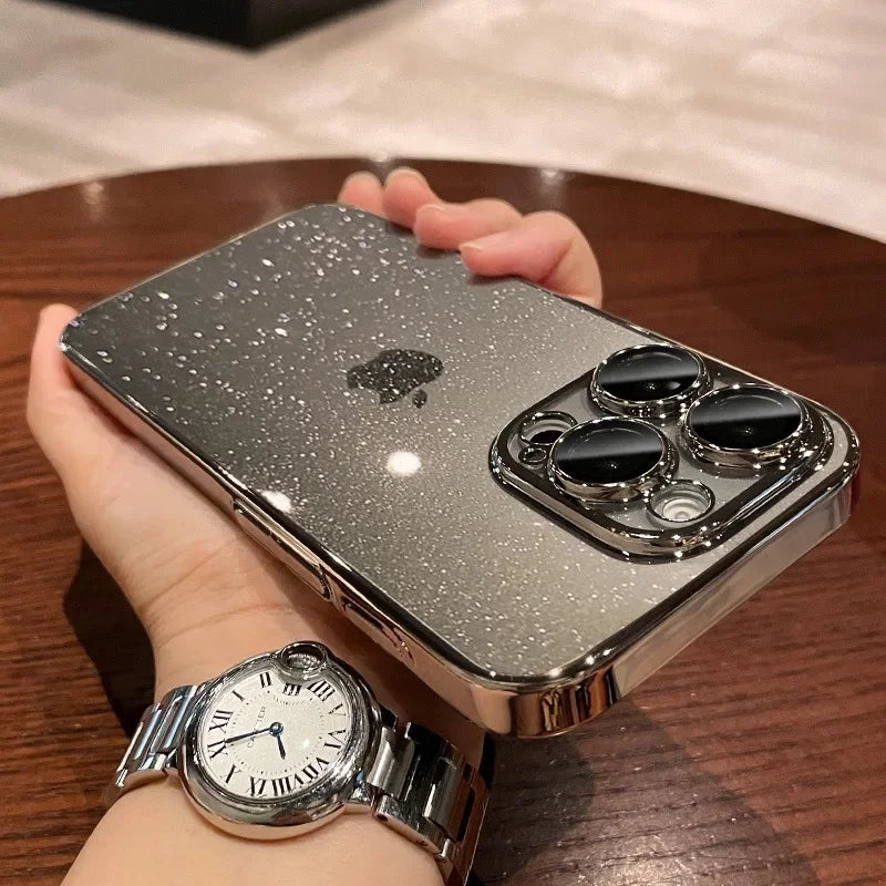 Glitter Transparent iPhone Case