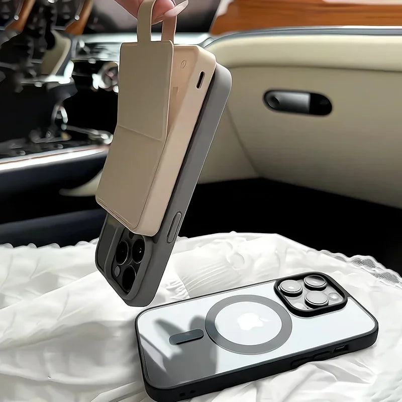 Black Transparent Magsafe iPhone Case